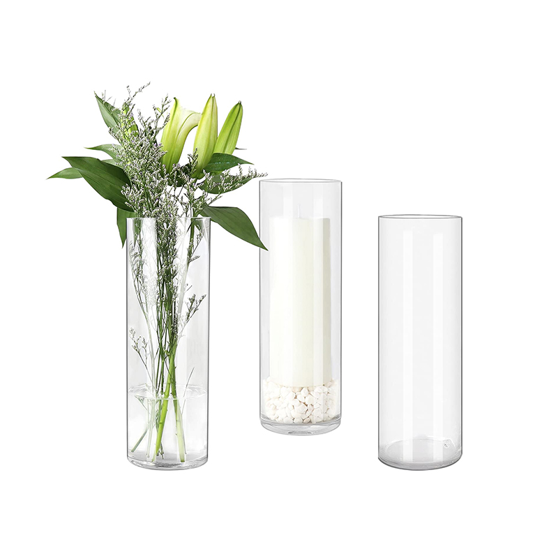 Glass cylinder vase