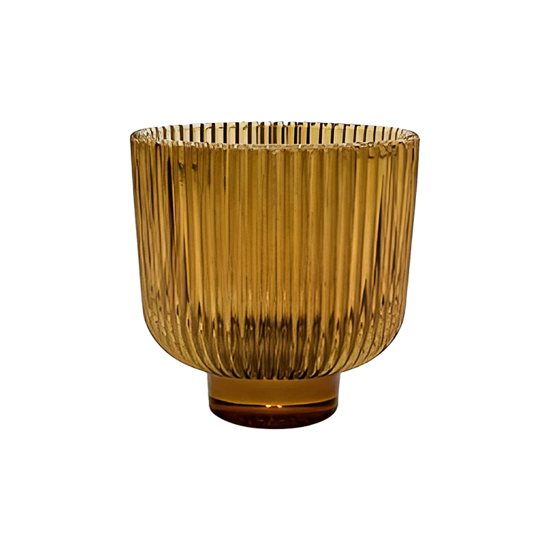 Vertical striped candle holder