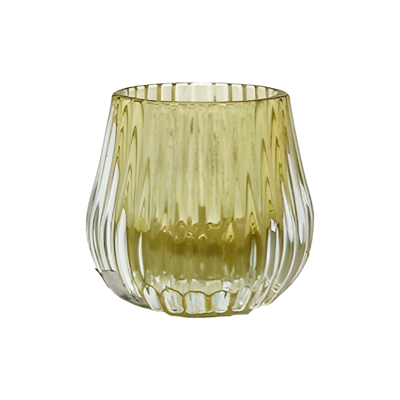 Vertical striped candle holder