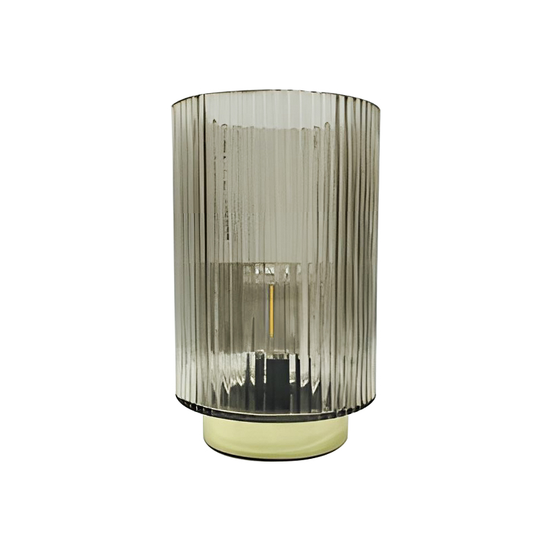 Vertical striped glass LED